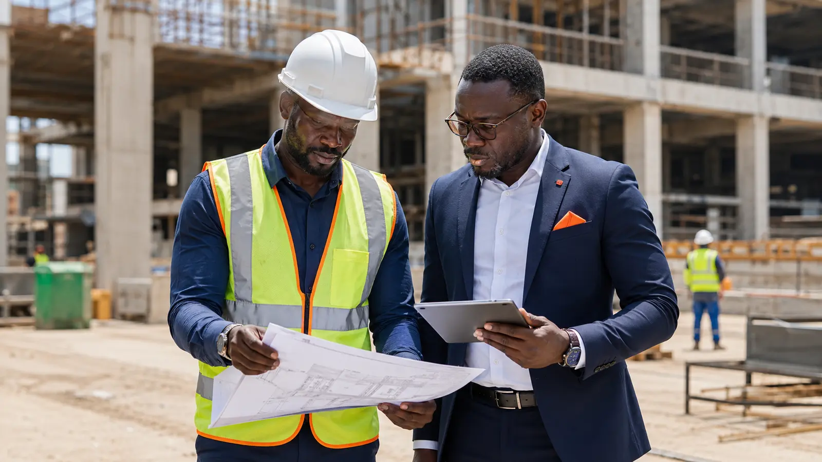 Entreprise BTP qualifiée intervenant sur un chantier